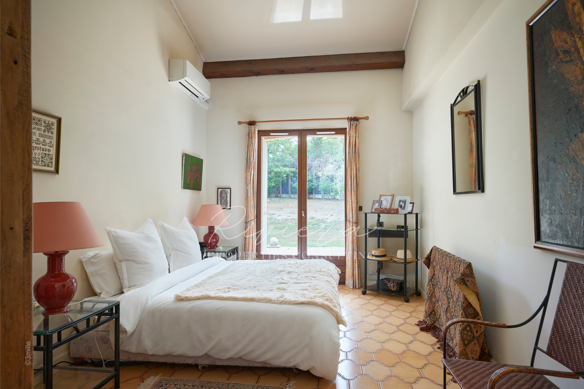 semi-detached villa - Cap d'Antibes - bedroom
