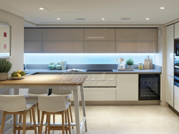 new penthouse - Cap d'Antibes - kitchen