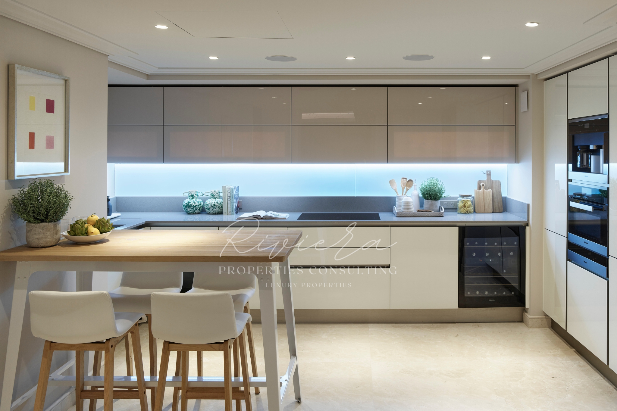 new penthouse - Cap d'Antibes - kitchen