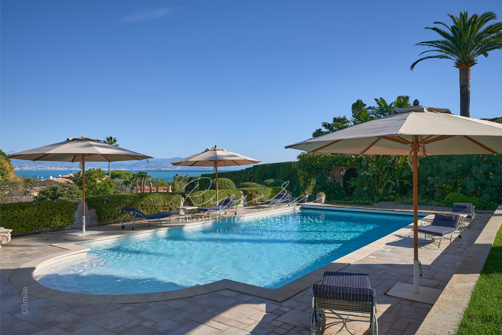 6 en suite bedrooms villa - Cap d'Antibes - pool